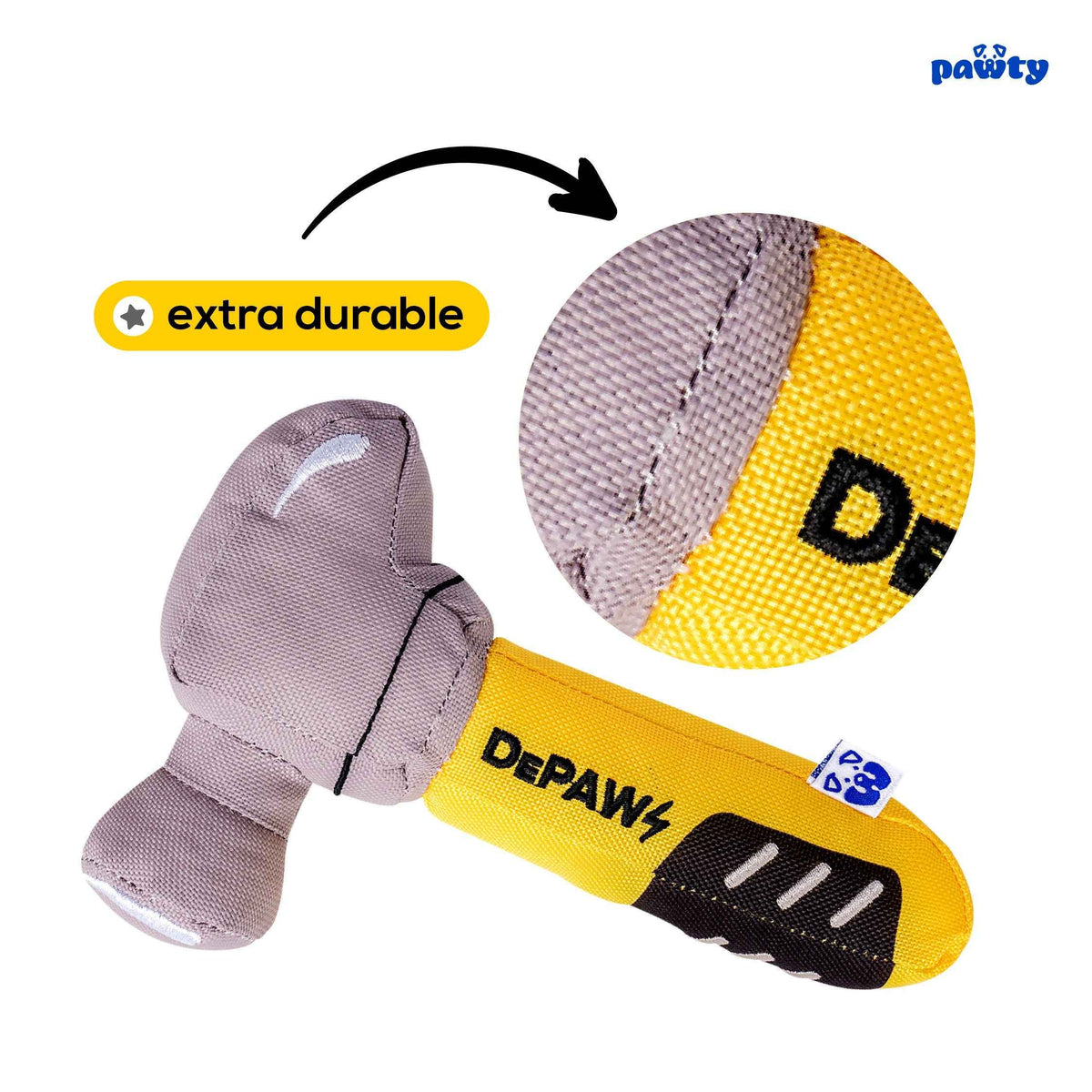 Pawty Hammer Plush Dog Toy