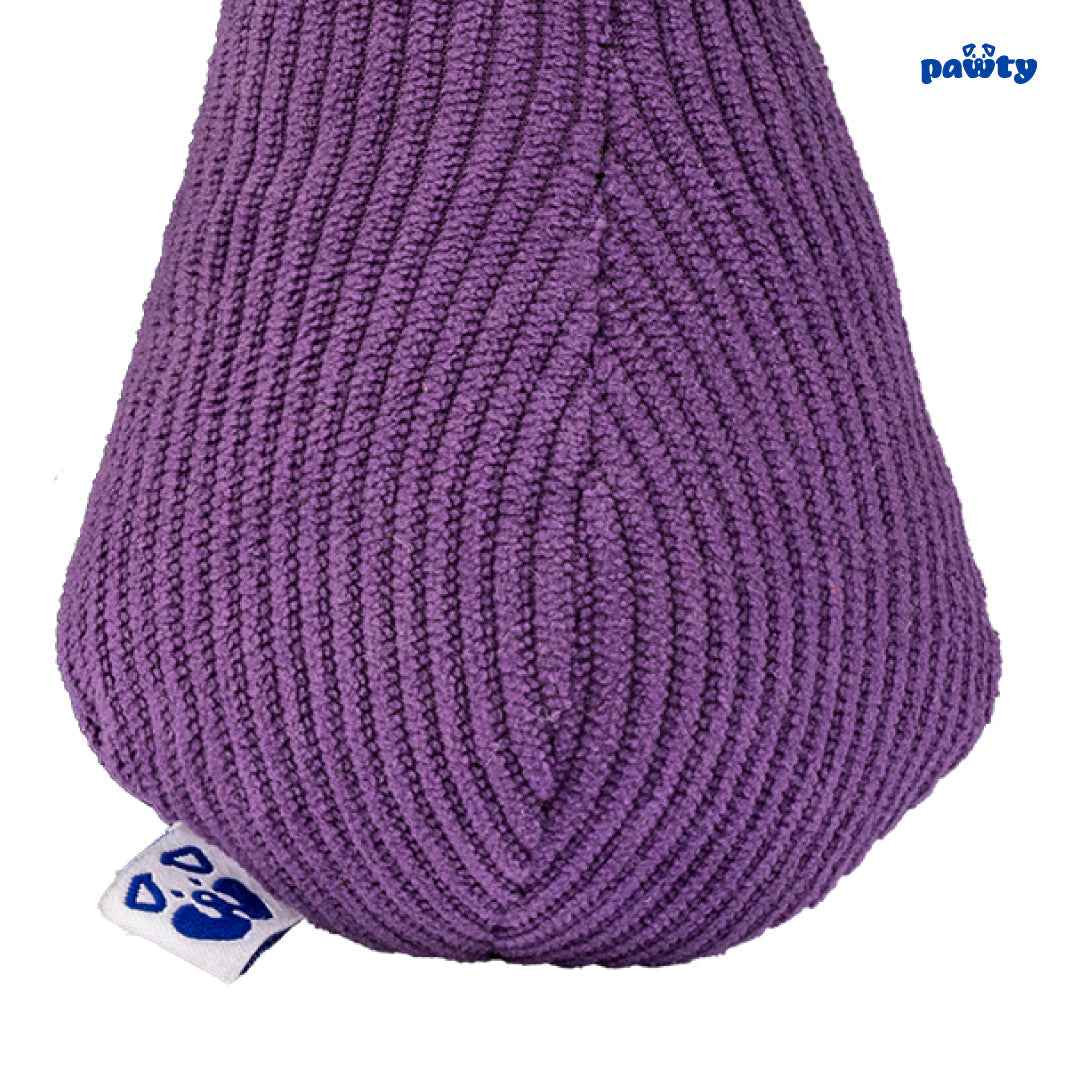 Pawty Eggplant Plush Dog Toy