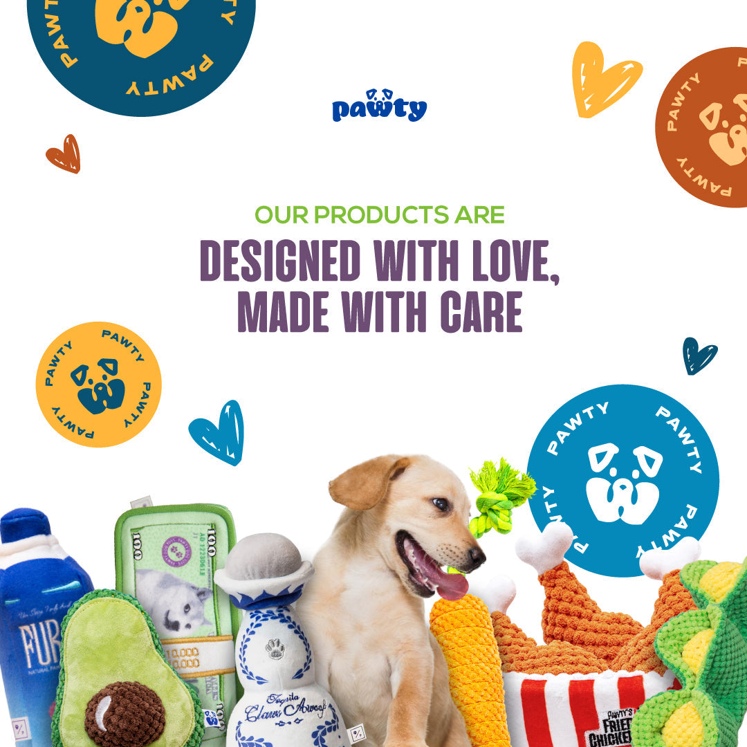 Pawty Eggplant Plush Dog Toy