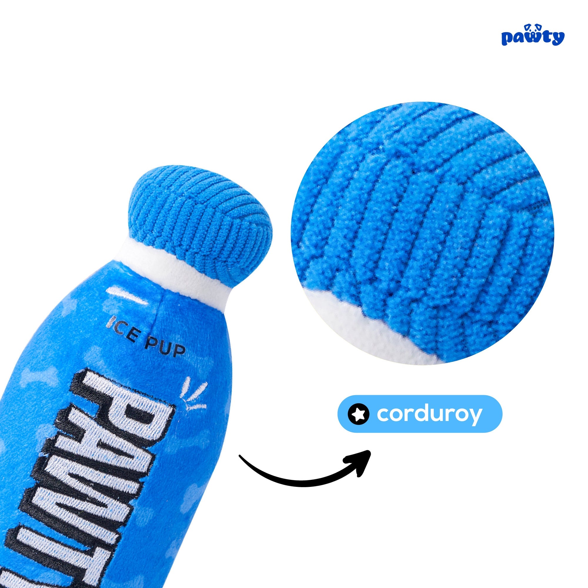 Pawty Hydration Bottle Plush Dog Toy