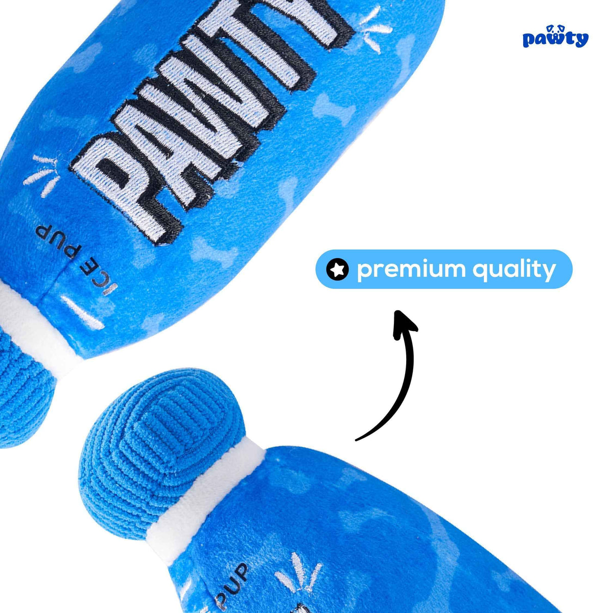 Pawty Hydration Bottle Plush Dog Toy
