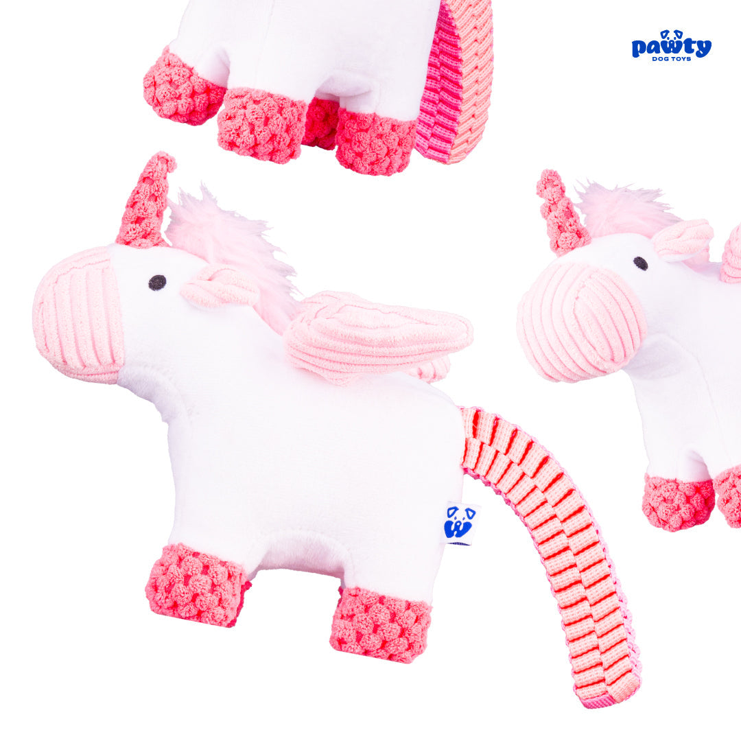 Pawty Unicorn Plush Squeaky Dog Toy