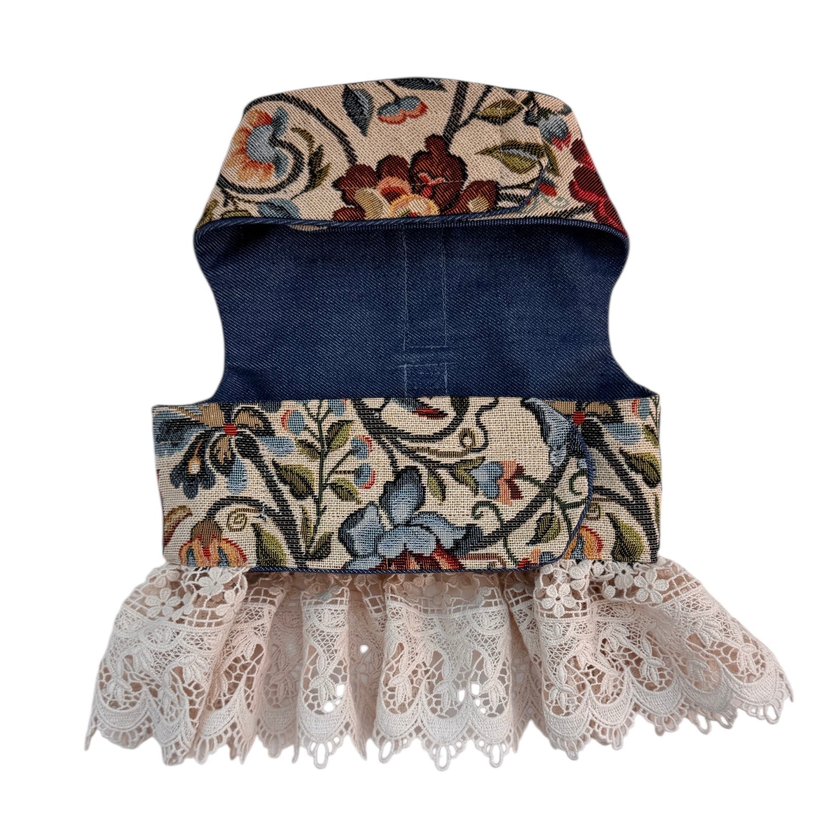 Heads or Tails Pup Tapestry Lace Dog Harness