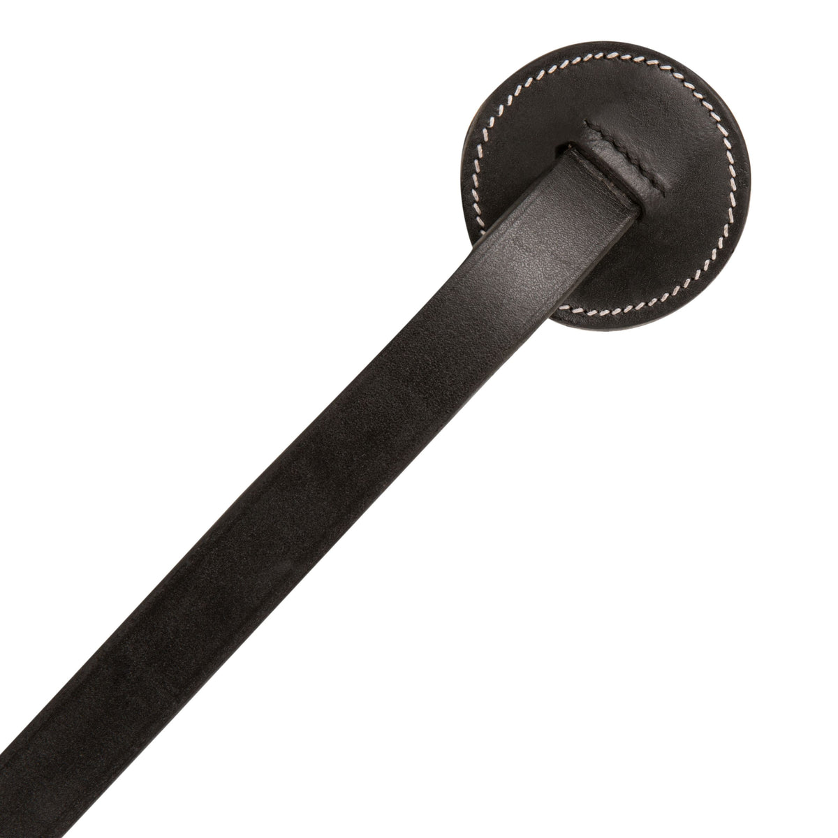 ExionPro Duo-Tone Leather Lead with Chain - White - HT Animal Supply