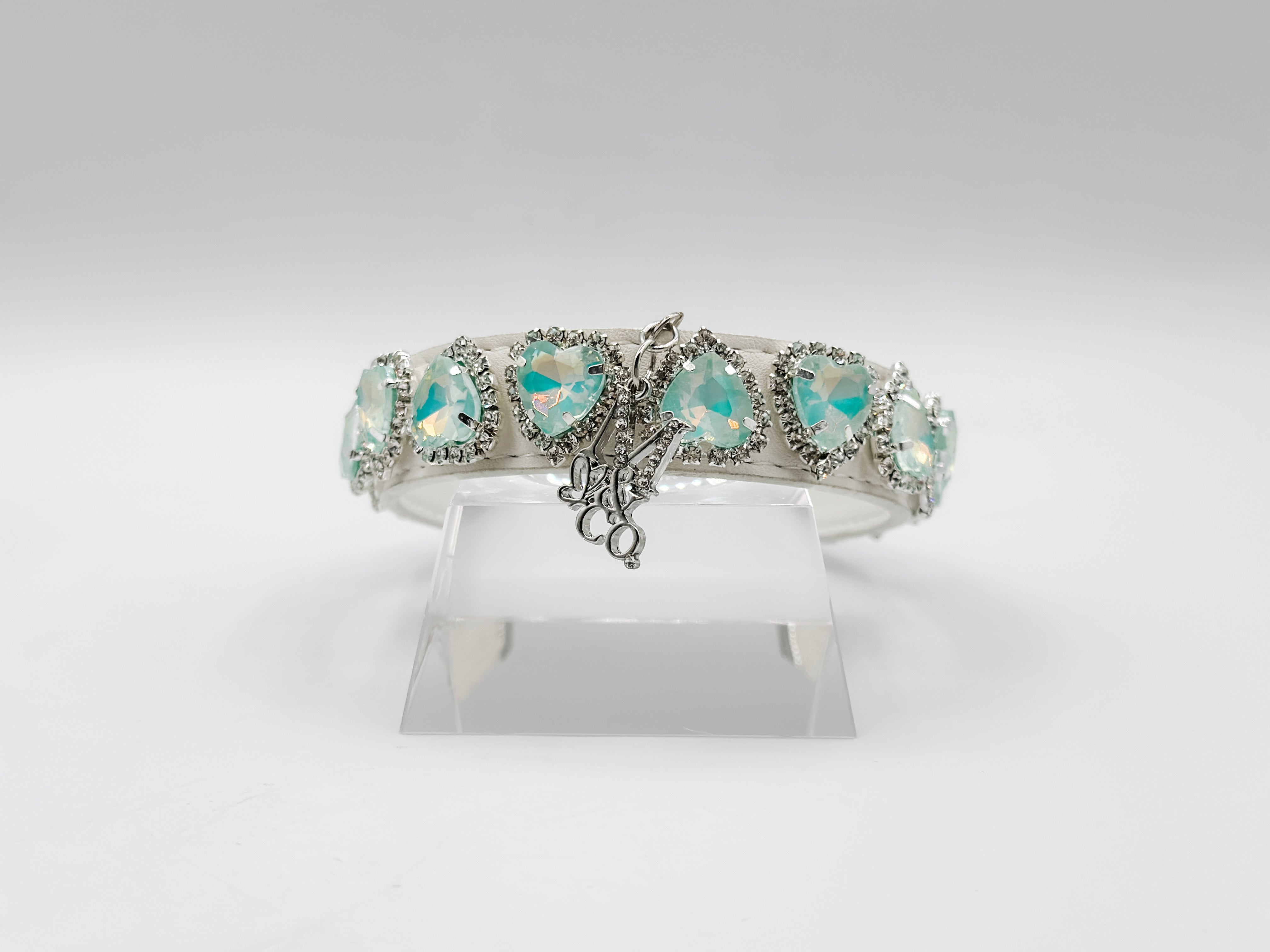 Couture Gem Necklace: Mint Green