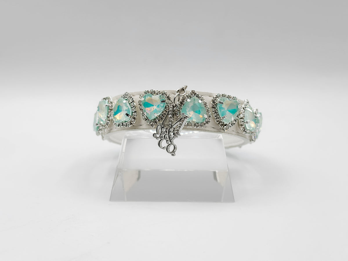 Couture Gem Necklace: Mint Green