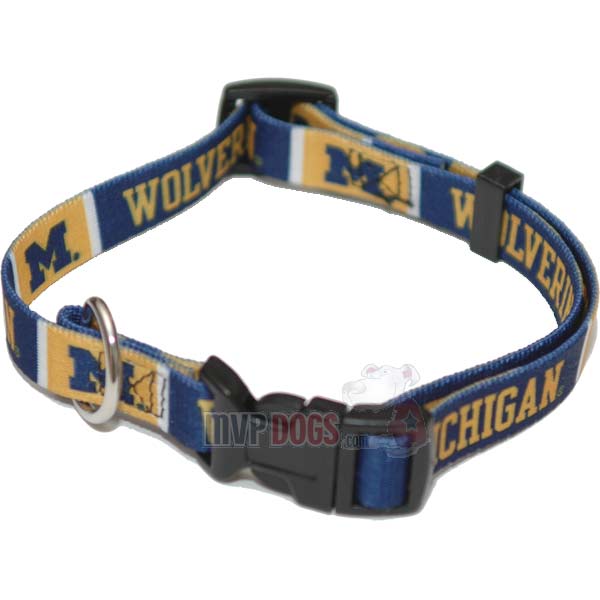 NCAA Michigan Wolverines Dog Collar by Hunter