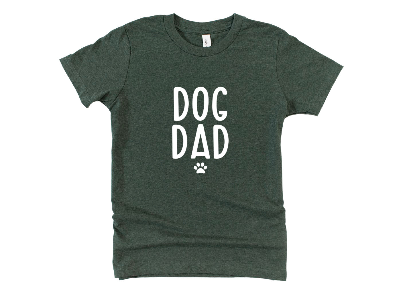 Dog Dad with Paw Print Men's T-Shirt