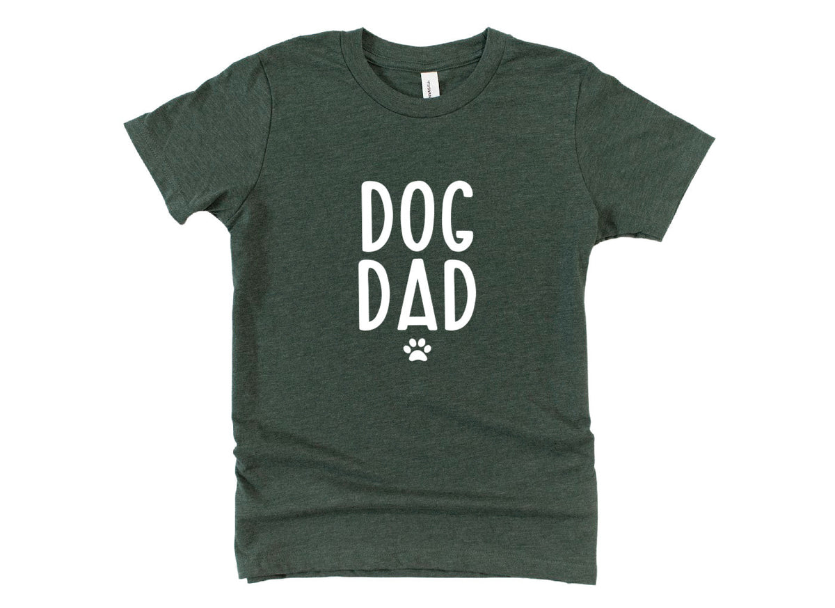 Dog Dad with Paw Print Mens T-Shirt