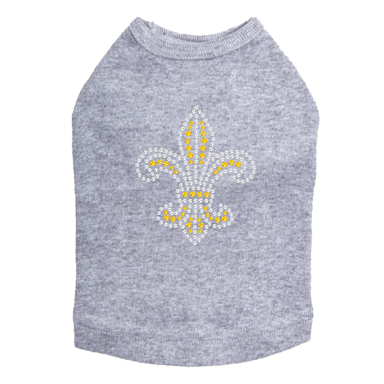 Fleur de Lis (Gold Rhinestones) - Dog Tank