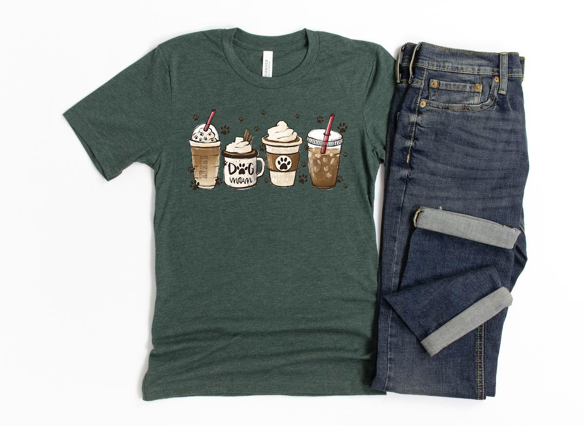 Dog Mom Coffee T-Shirt