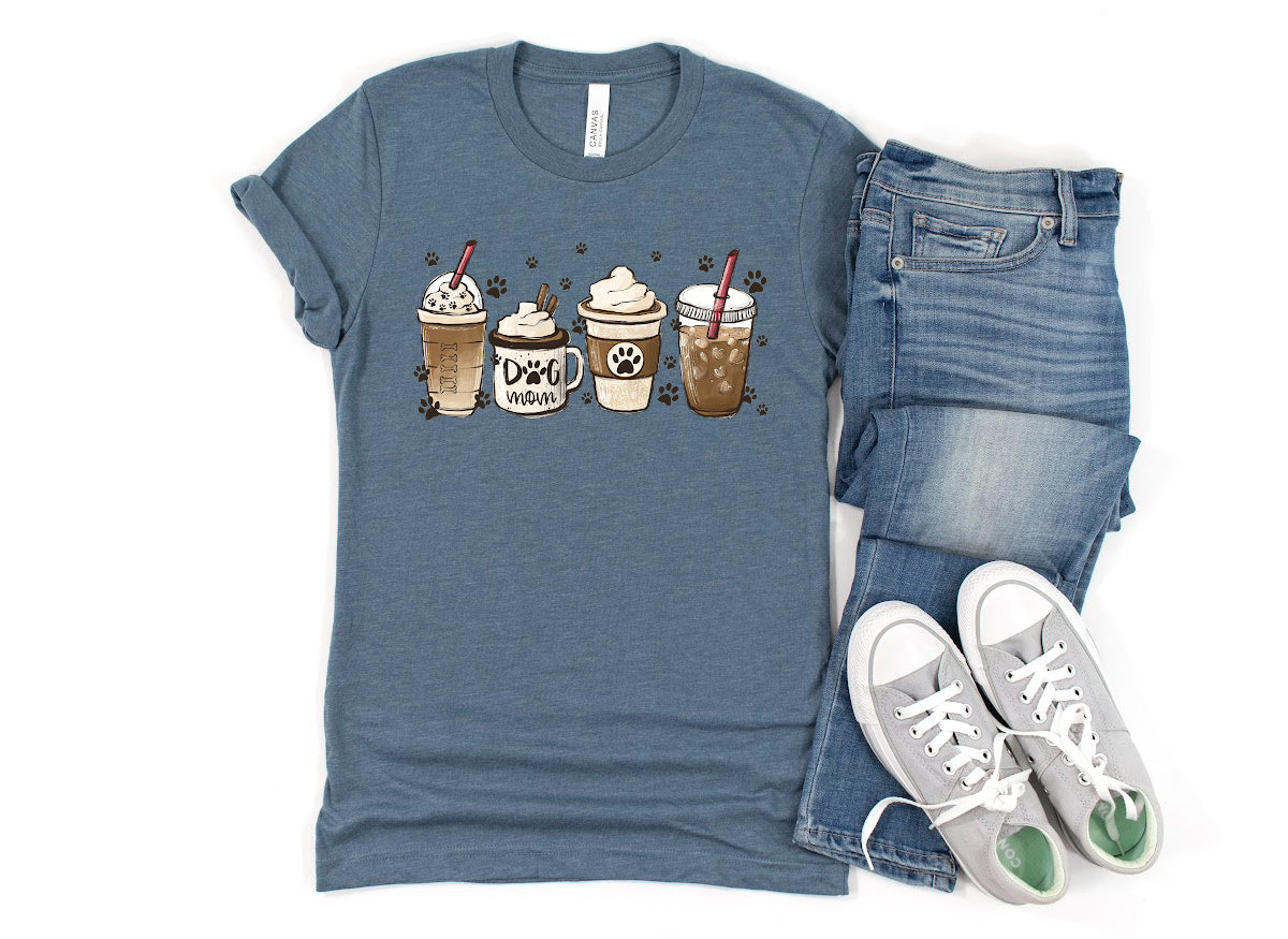 Dog Mom Coffee T-Shirt