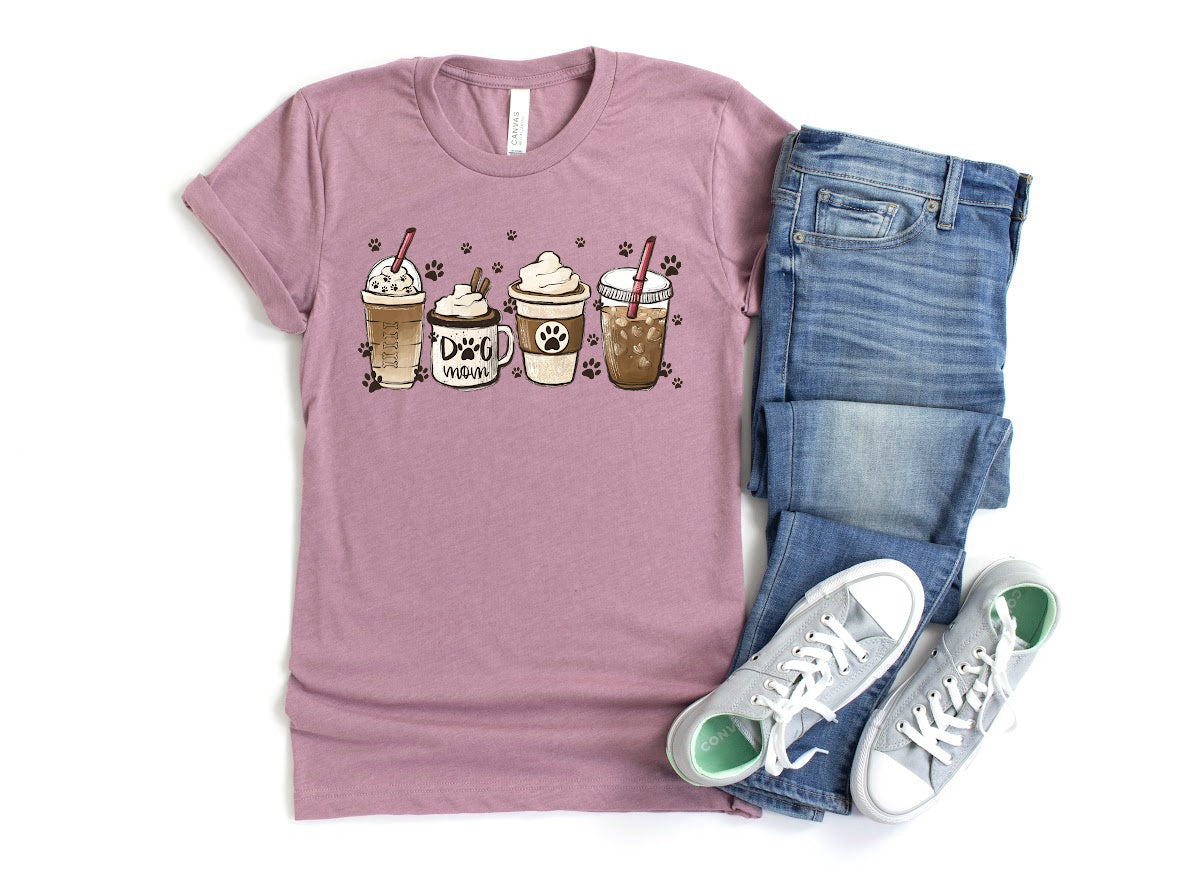 Dog Mom Coffee T-Shirt