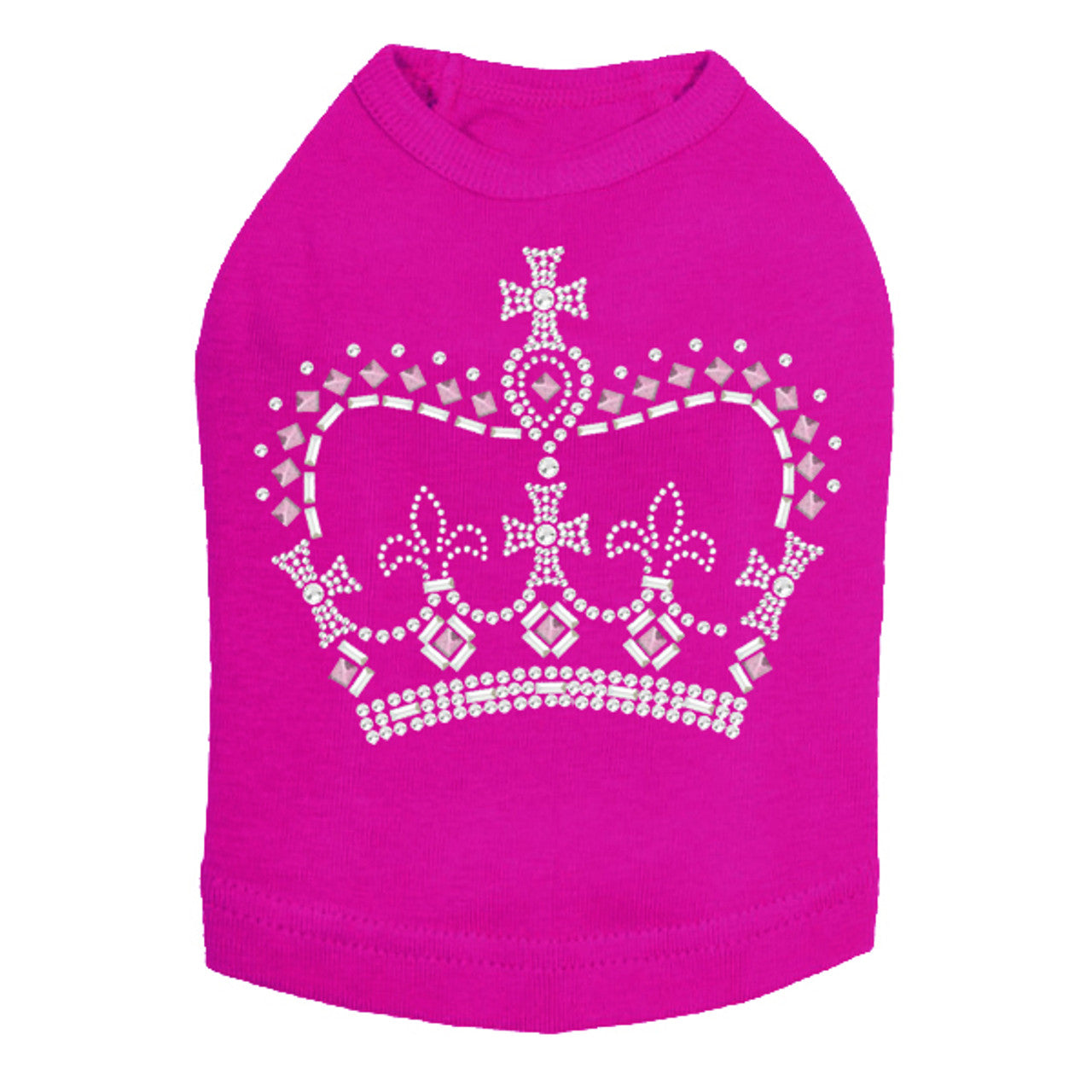 Crown 15 (Clear, Silver, & Pink) - Dog Tank