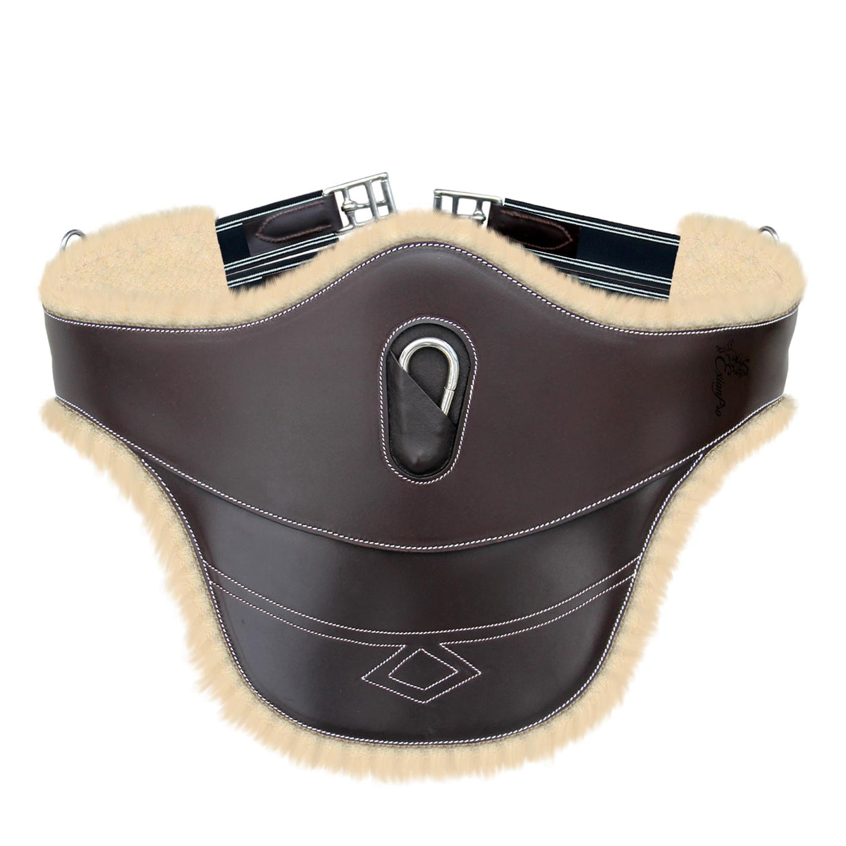ExionPro Belly Guard Girth - Navy Blue Elastic with White Lines - HT Animal Supply