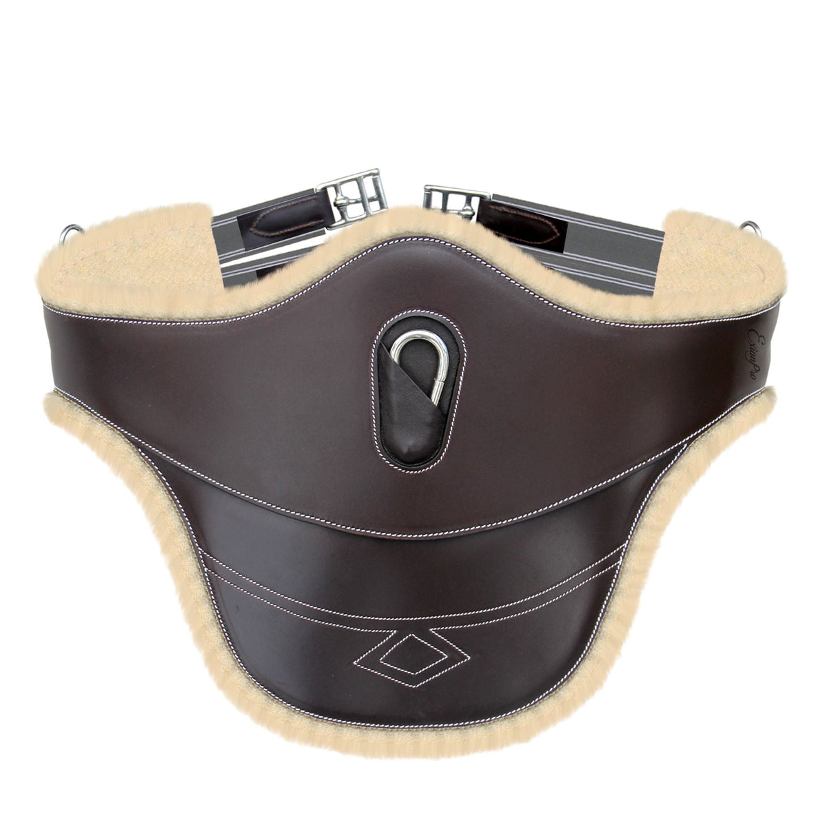 ExionPro Belly Guard Girth - Grey Elastic With White Lines - HT Animal Supply