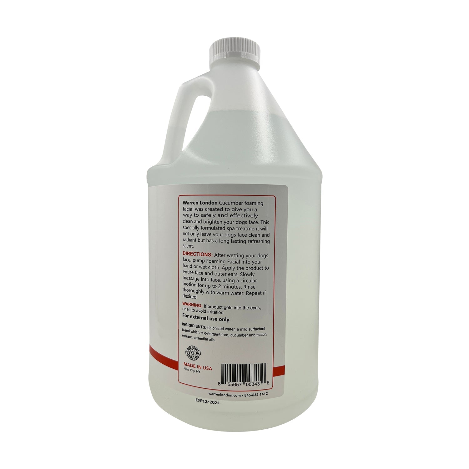 Cucumber Melon Foaming Facial - Professional Size - Refill - HT Animal Supply