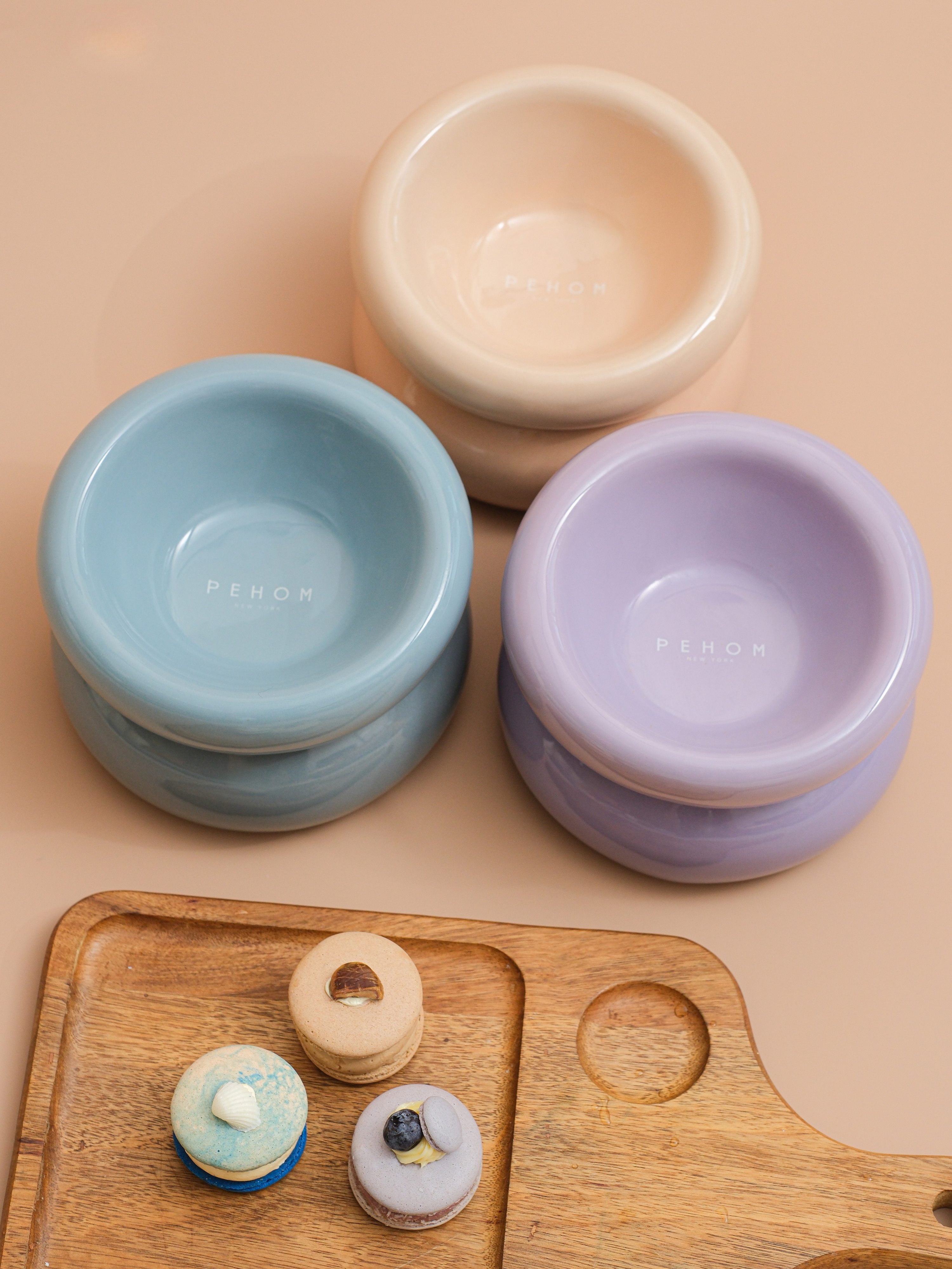 Souffle Pet Bowl-Cream Beige