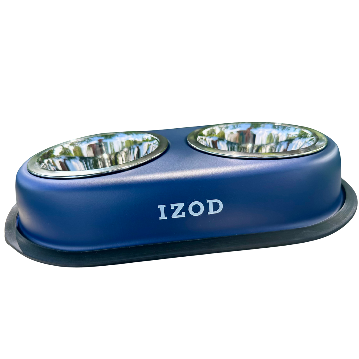Izod Pet - Stainless Steel Double Feeder Bowl | HT Animal Supply