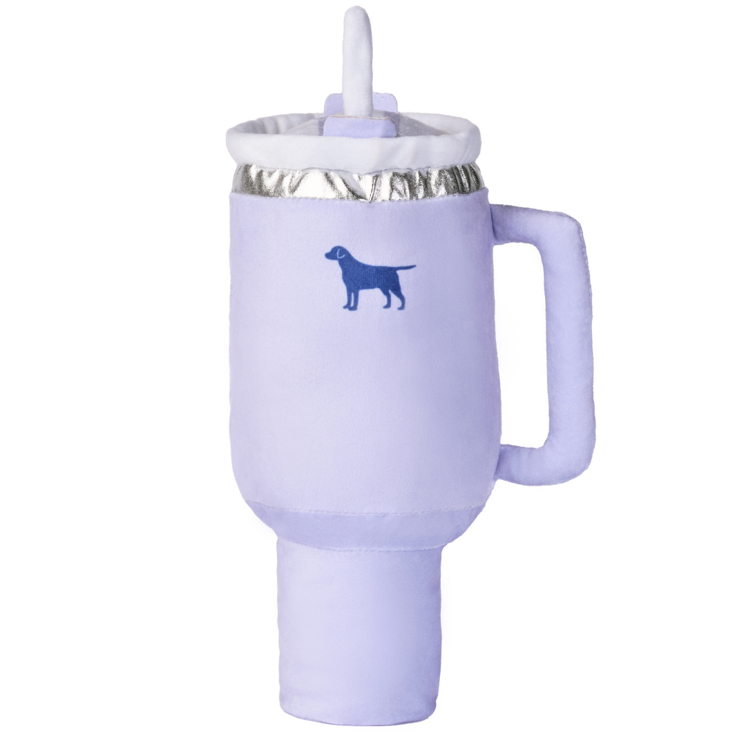 PUPROAR Pup Cup Dog Toy - Cute Squeaky Plush Tumbler Dog Toy
