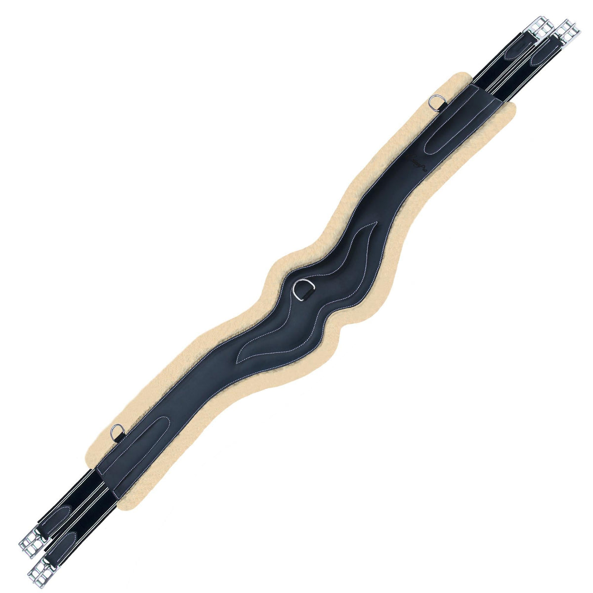 ExionPro AdaptLine Wave Over Lay Girth - Navy Blue Elastic with White Lines - HT Animal Supply