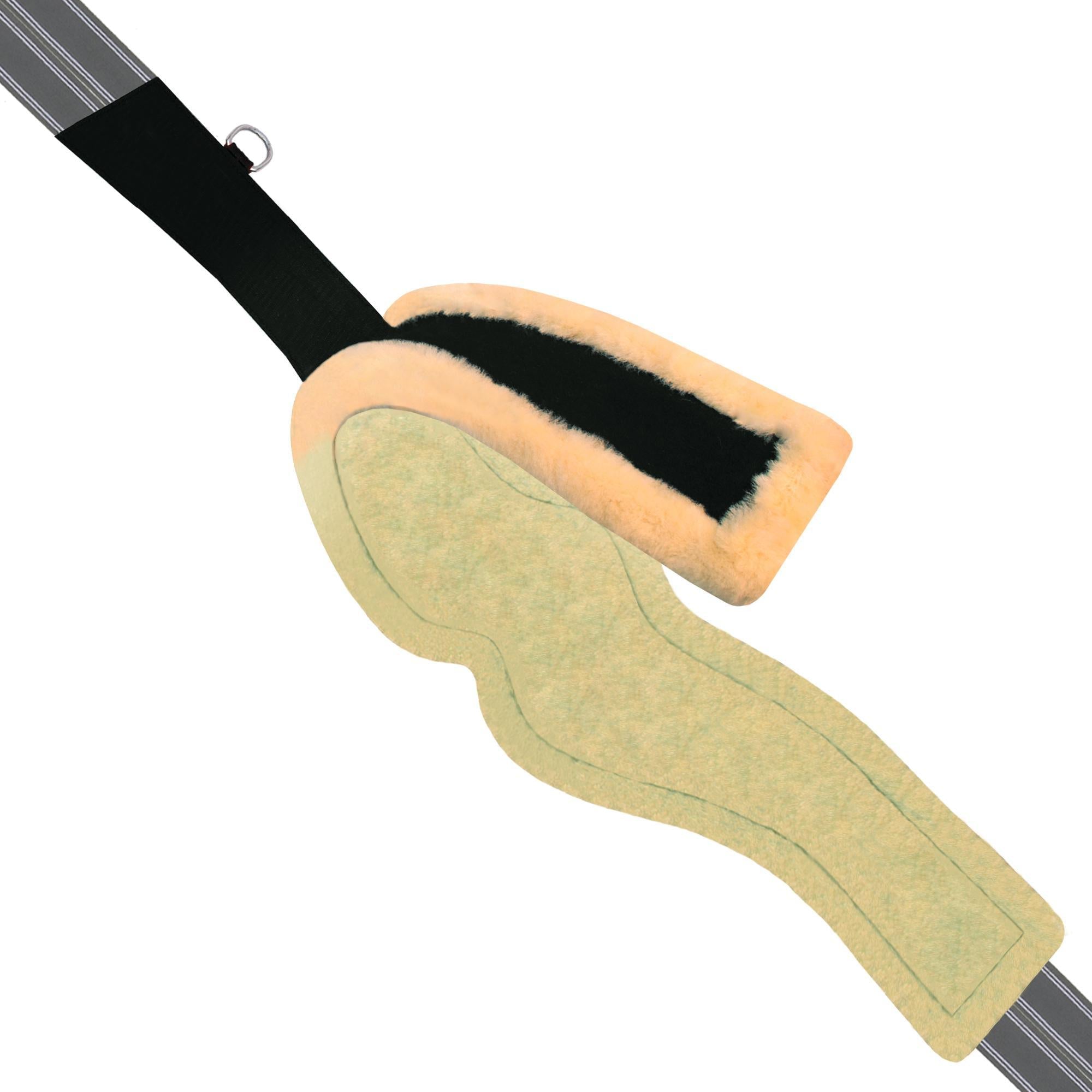 ExionPro AdaptLine Wave Over Lay Girth - Navy Blue Elastic with White Lines - HT Animal Supply