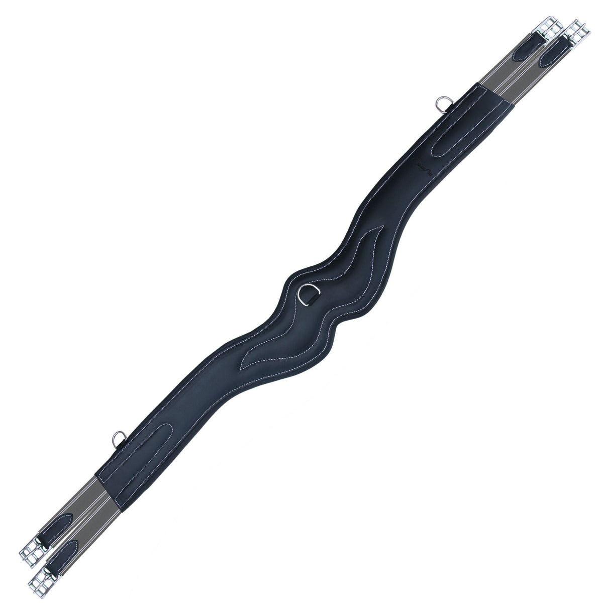ExionPro AdaptLine Wave Over Lay Girth - Grey Elastic with White Lines | HT Animal Supply