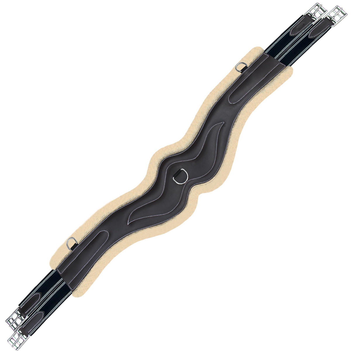 ExionPro AdaptLine Wave Over Lay Girth - Navy Blue Elastic with White Lines - HT Animal Supply