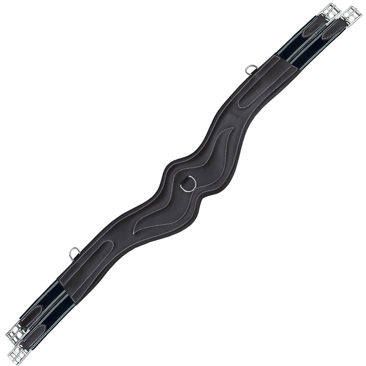 ExionPro AdaptLine Wave Over Lay Girth - Navy Blue Elastic with White Lines | HT Animal Supply