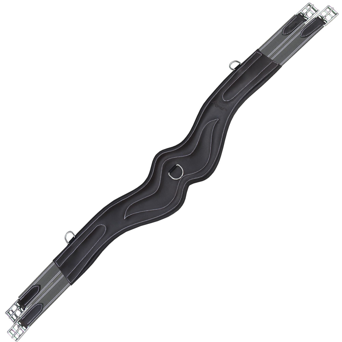 ExionPro AdaptLine Wave Over Lay Girth - Grey Elastic with White Lines | HT Animal Supply