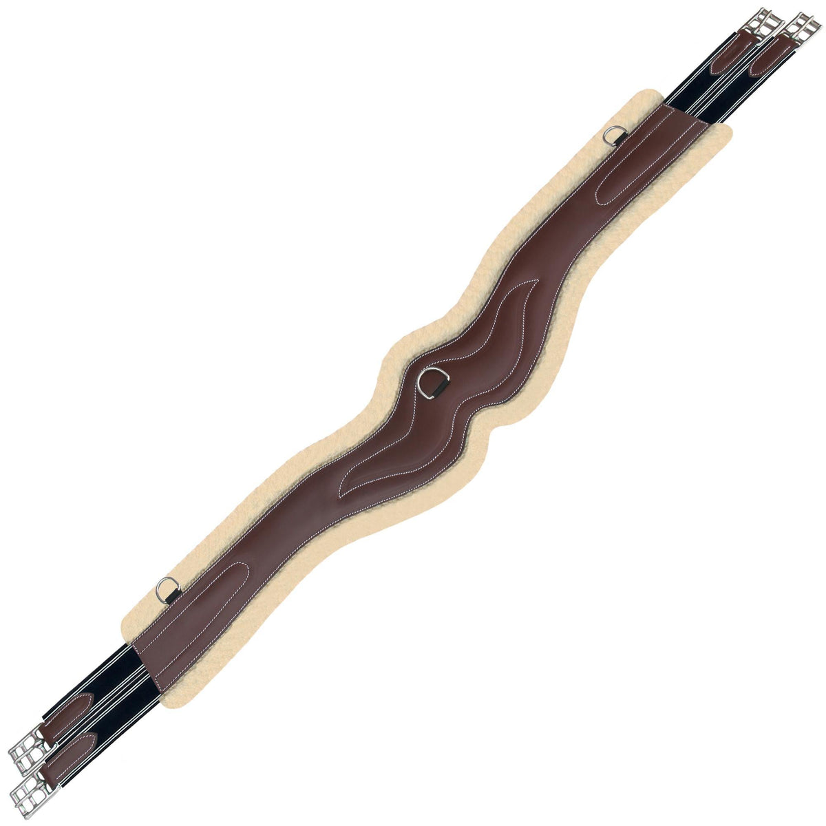 ExionPro AdaptLine Wave Over Lay Girth - Navy Blue Elastic with White Lines - HT Animal Supply