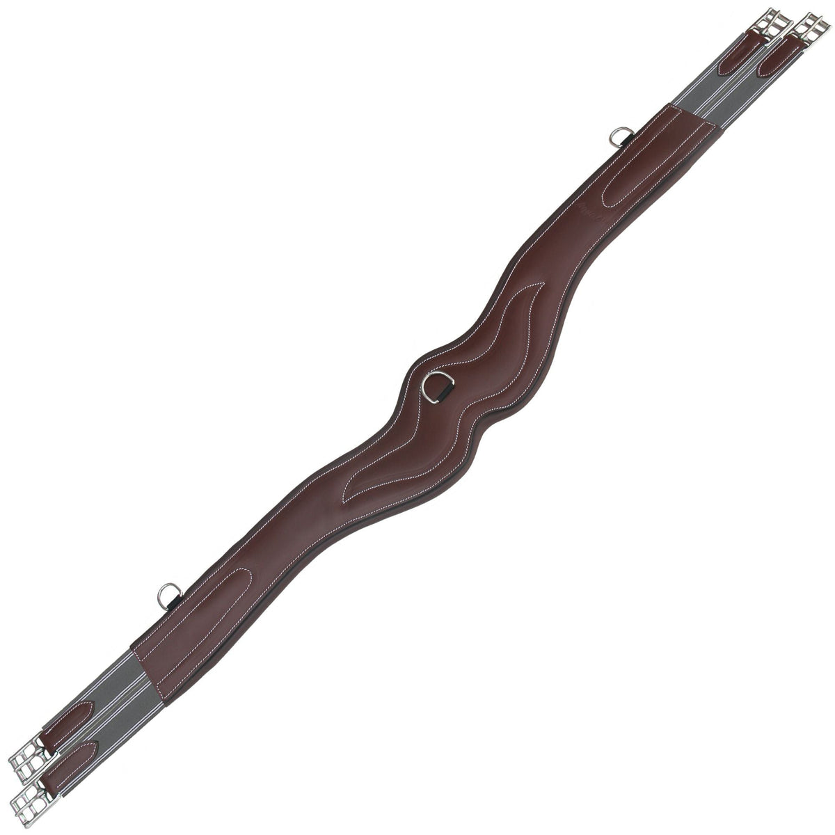ExionPro AdaptLine Wave Over Lay Girth - Grey Elastic with White Lines - HT Animal Supply
