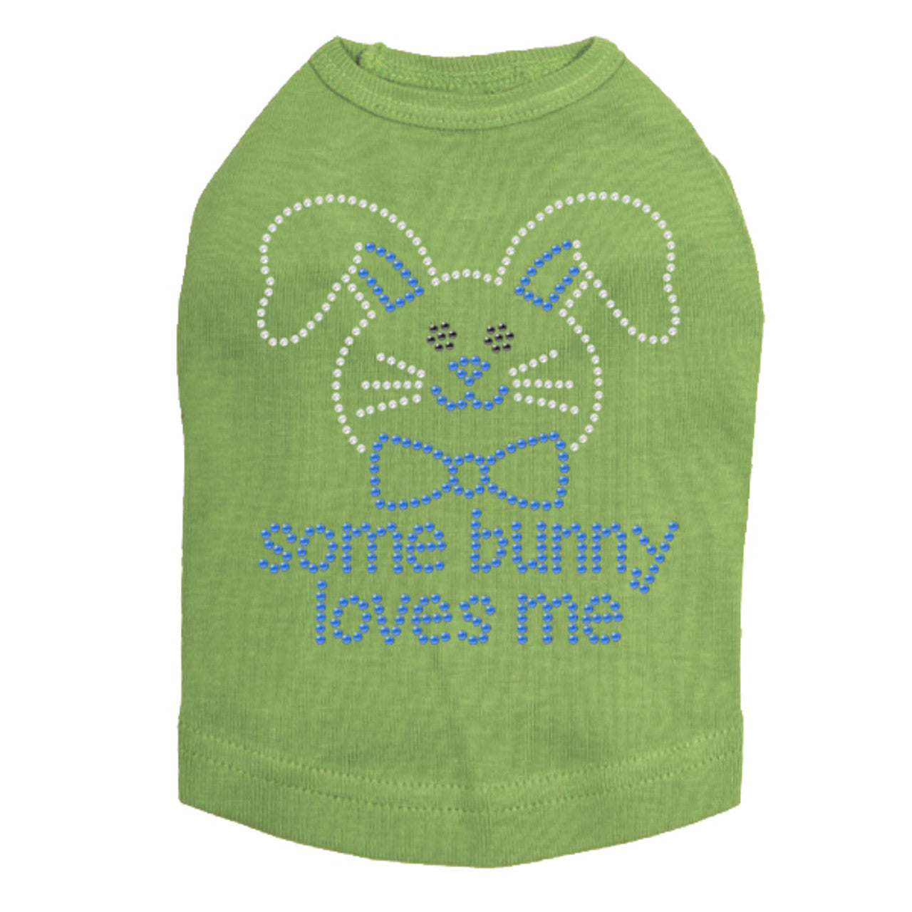 Some Bunny Loves Me (Blue) - Dog Tank