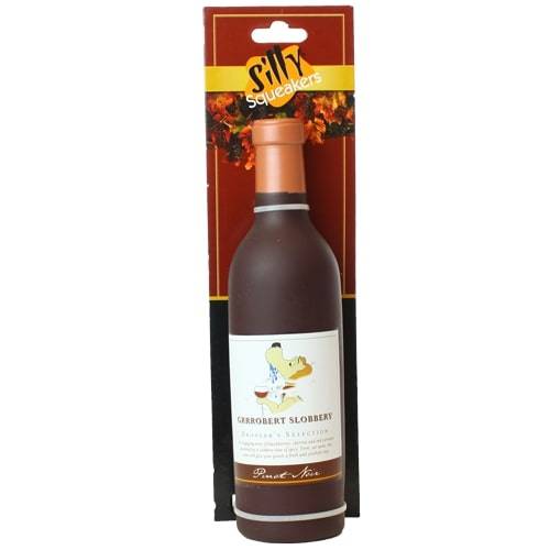 Silly Squeakers®  Wine Bottle - Grrrobert Slobbery