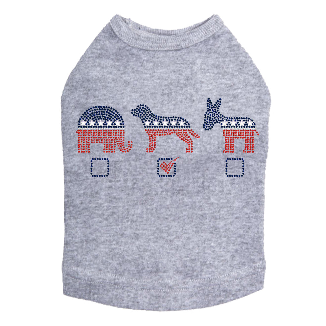 Vote Dog, Elephant, Donkey - Dog Tank