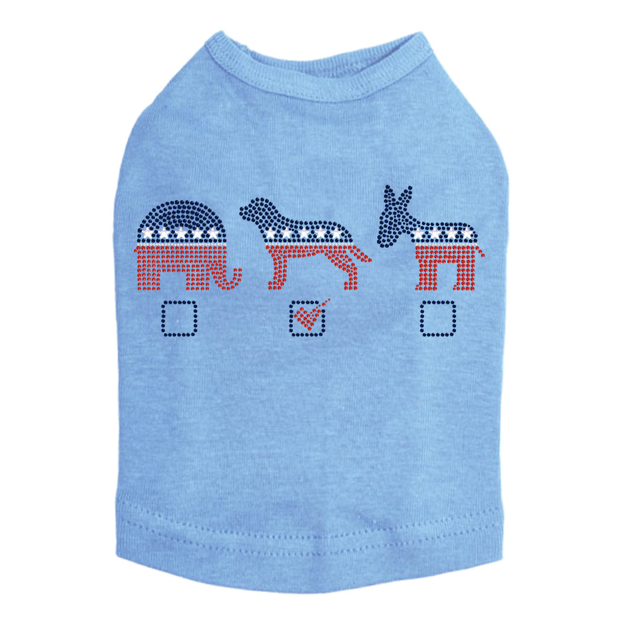 Vote Dog, Elephant, Donkey - Dog Tank
