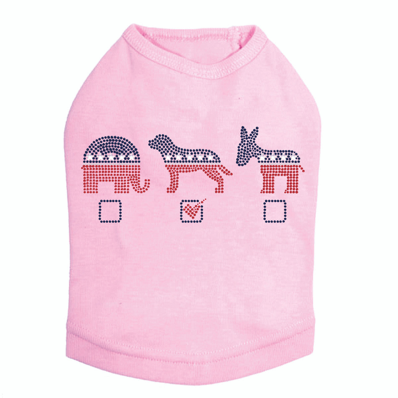 Vote Dog, Elephant, Donkey - Dog Tank