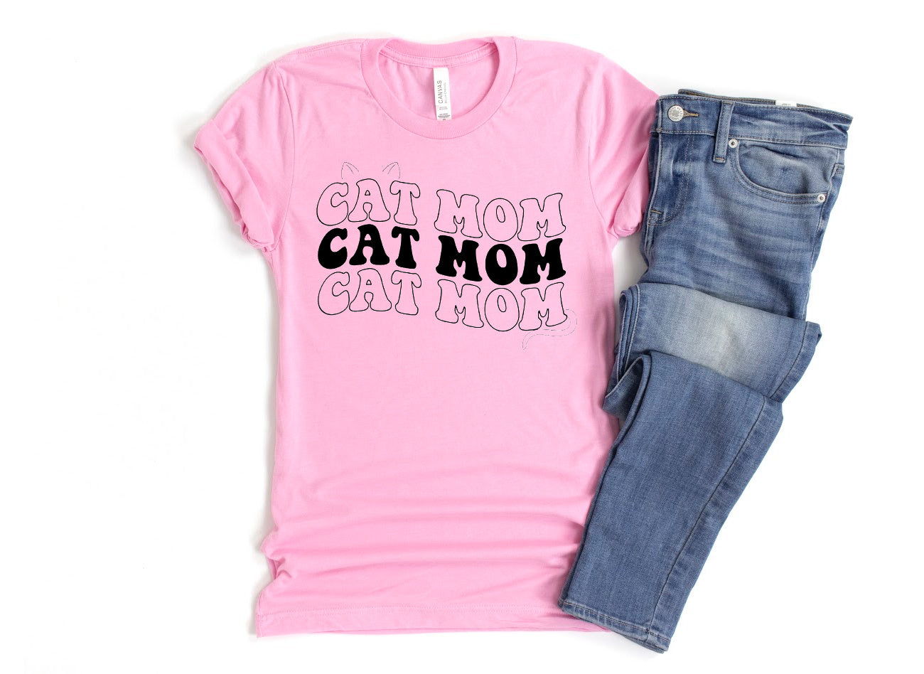 Trendy Cat Mom T-Shirt