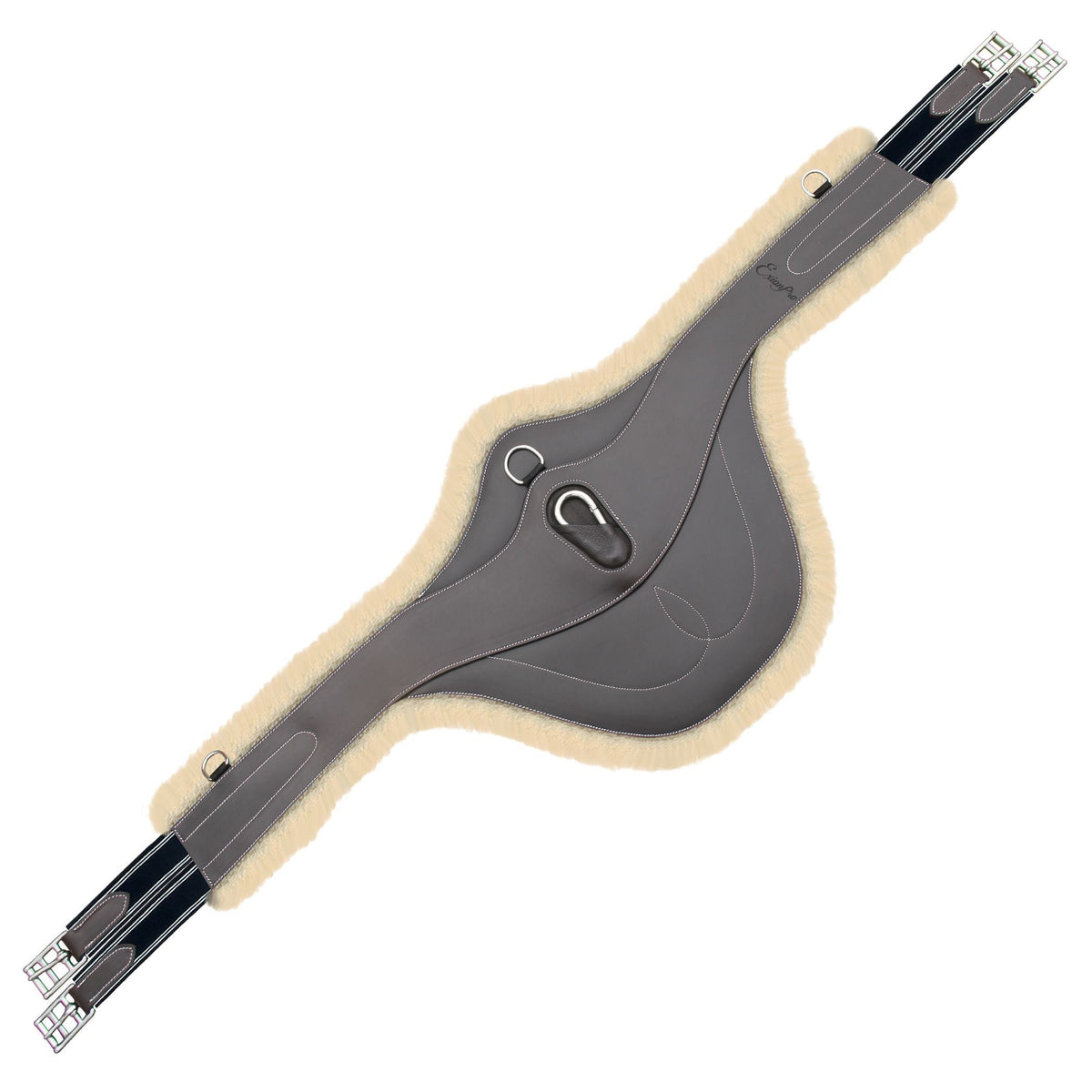 ExionPro AdaptLine Belly Guard Girth - Navy Blue Elastic With White Lines | HT Animal Supply
