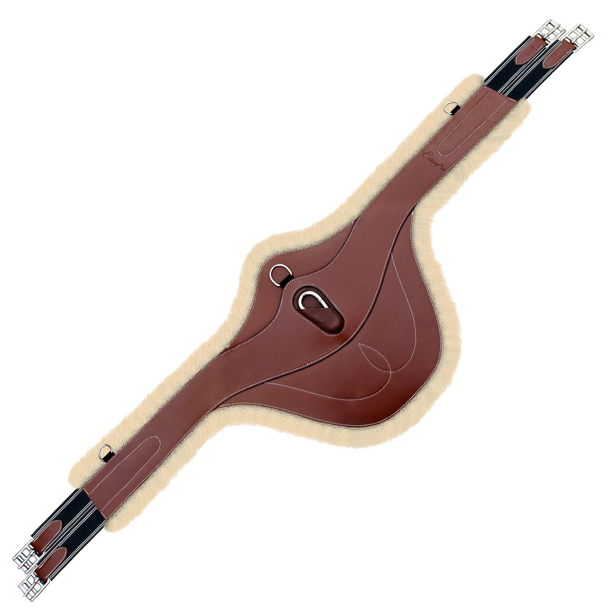 ExionPro AdaptLine Belly Guard Girth - Navy Blue Elastic With White Lines - HT Animal Supply