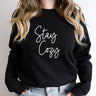 Stay Cozy Sweatshirt Unisex Crew Neck Crewneck Sweatshirt