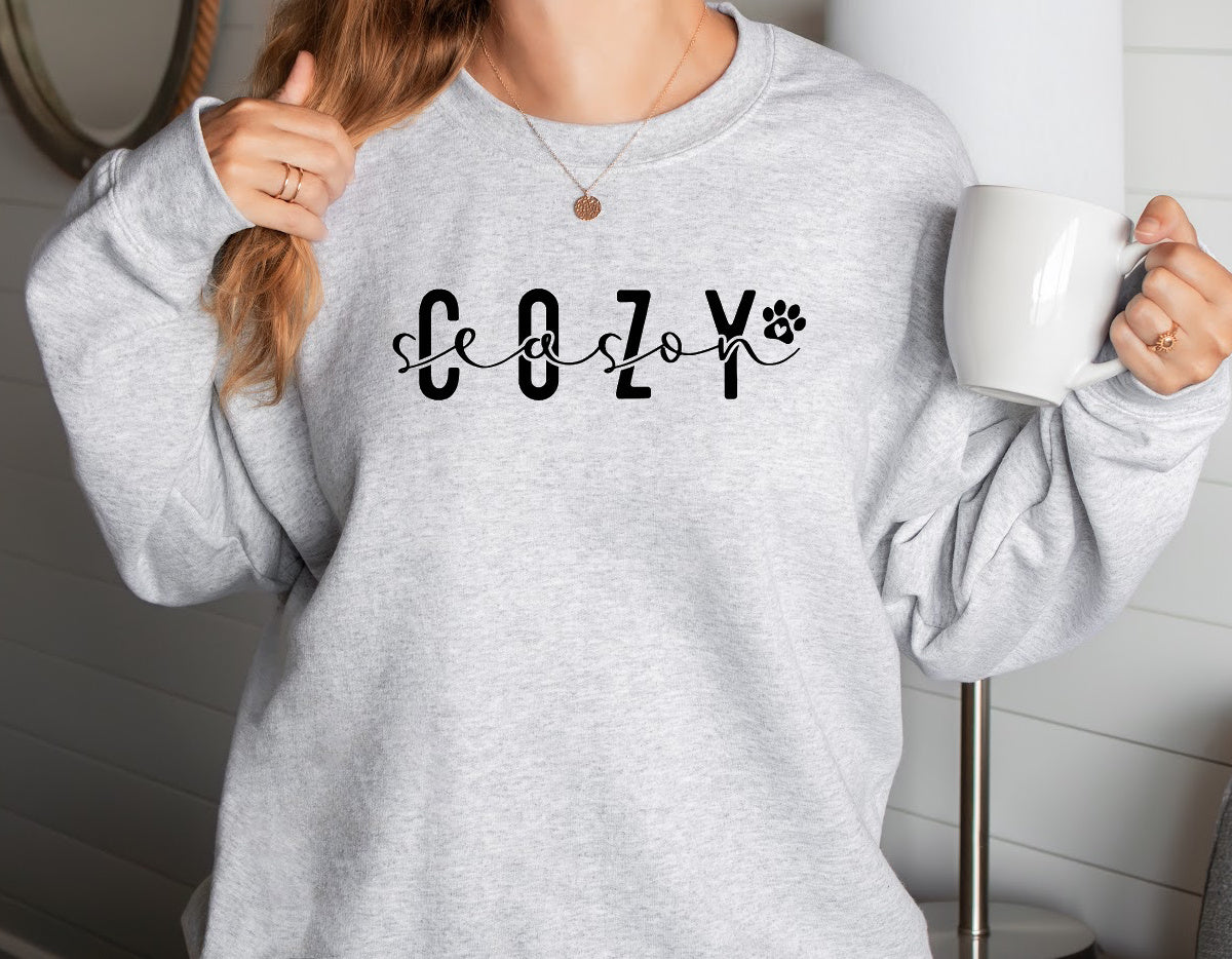 COZY SEASON Sweatshirt Unisex Crew Neck Crewneck Sweatshirt