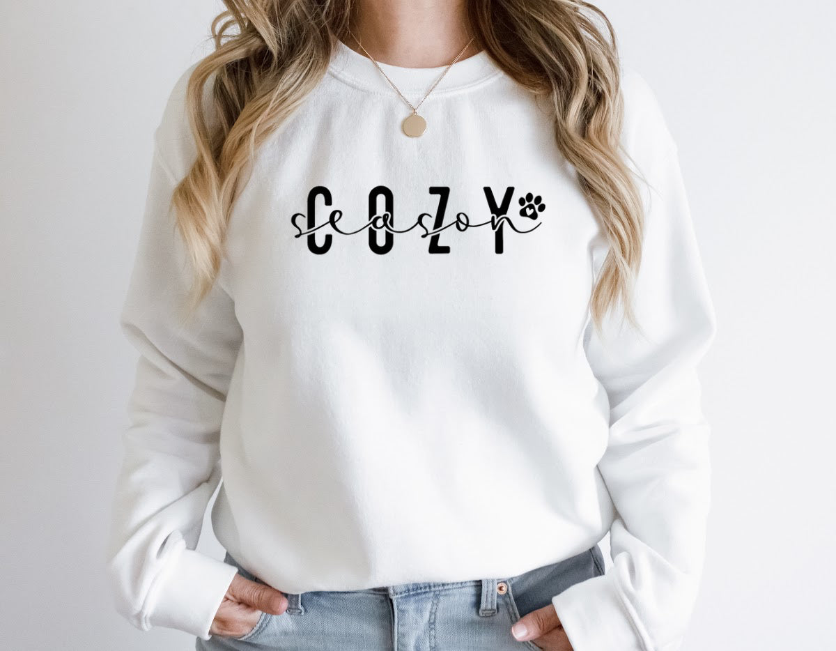 COZY SEASON Sweatshirt Unisex Crew Neck Crewneck Sweatshirt