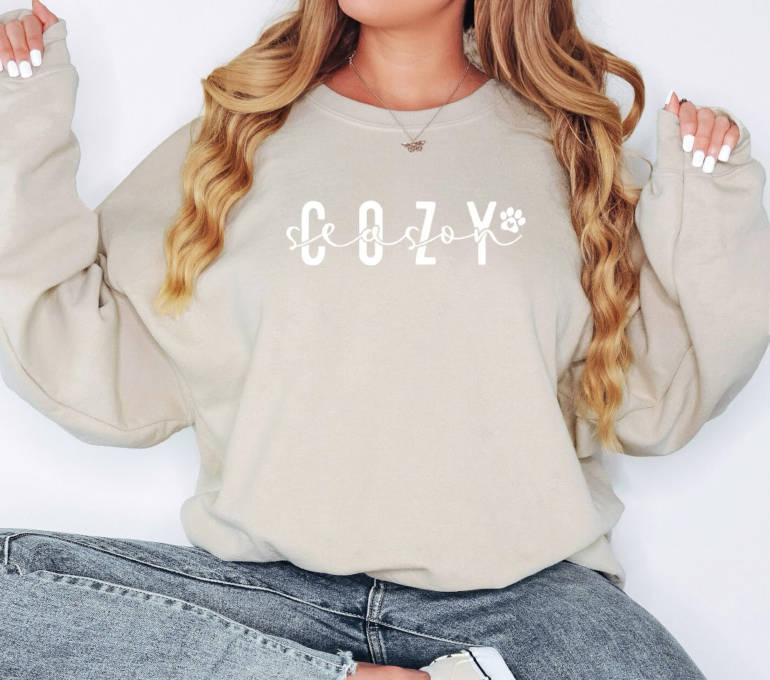 COZY SEASON Sweatshirt Unisex Crew Neck Crewneck Sweatshirt