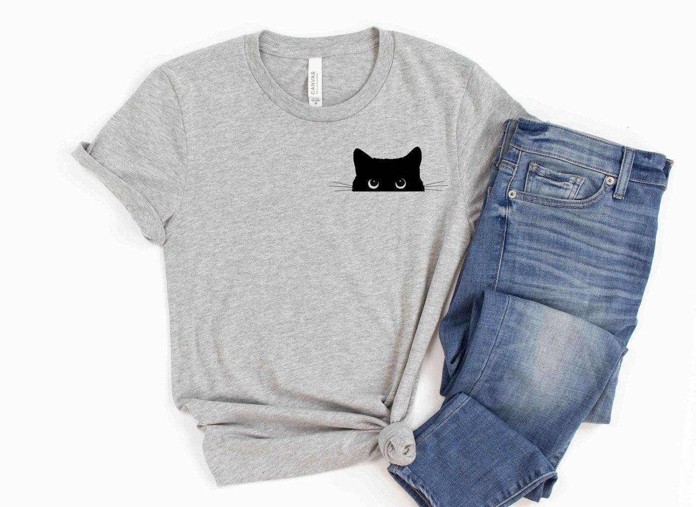 CAT Shirt People Shirts Printed Tshirt Human Dog Gear Unisex