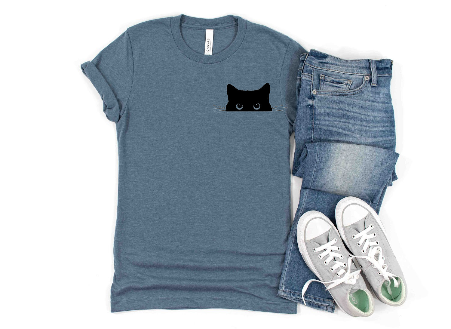 CAT Shirt People Shirts Printed Tshirt Human Dog Gear Unisex