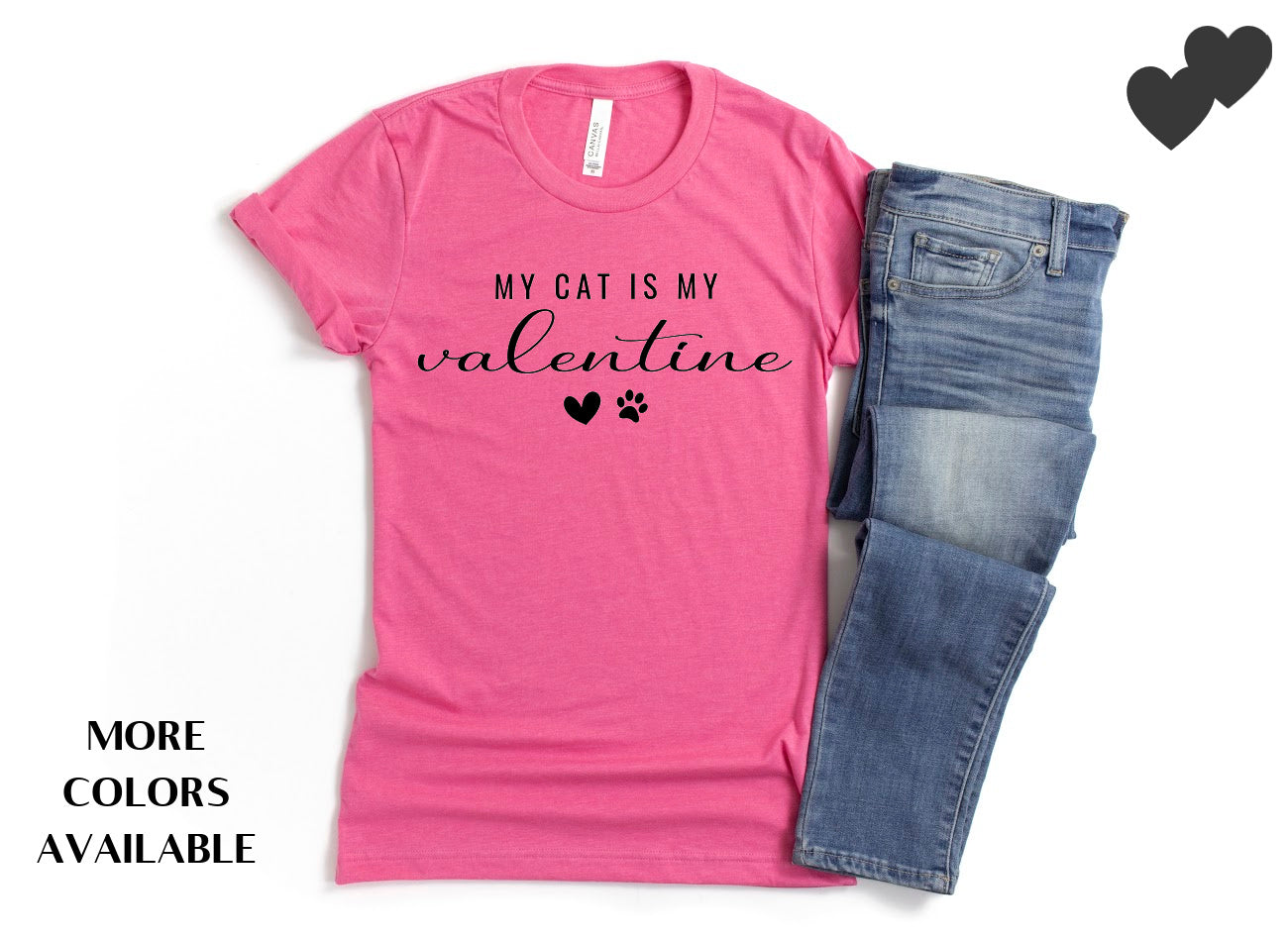 VALENTINE Shirt People Shirts Printed Tshirt Human Cat Gear Unisex VALENTINE DAY My Cat is my Valentine