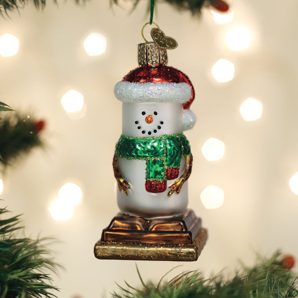 Smores Snowman Ornament