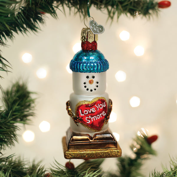 Love You Smore Snowman Ornament