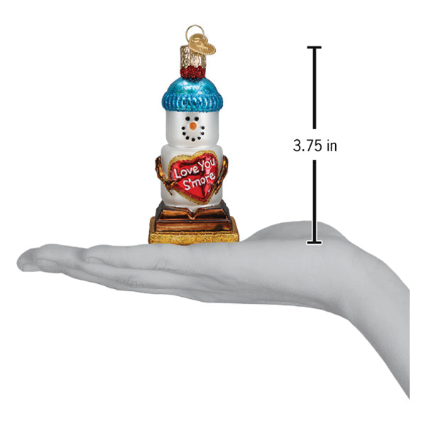 Love You Smore Snowman Ornament